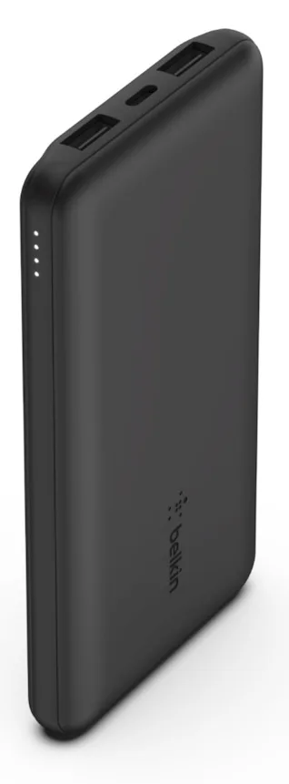 Belkin BoostCharge - Powerbank - 10000 mAh - 15 Watt - 3 Ausgabeanschlussstellen (2 x USB, 24 pin USB-C), Ansicht 2