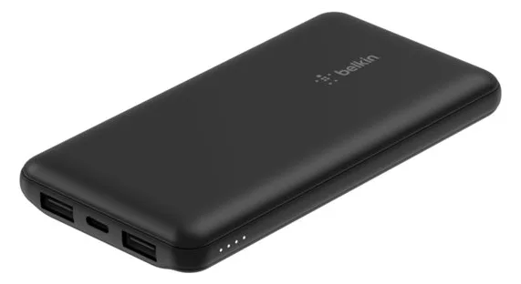 Belkin BoostCharge - Powerbank - 10000 mAh - 15 Watt - 3 Ausgabeanschlussstellen (2 x USB, 24 pin USB-C), Ansicht 3