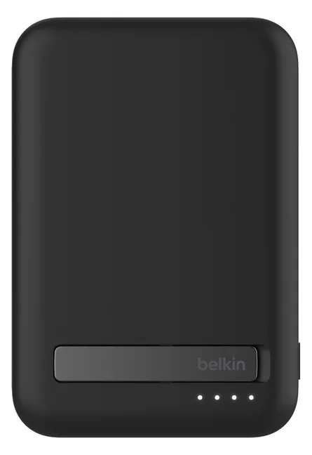 Belkin BoostCharge Pro - Induktive Power Bank - magnetisch mit Qi2 - 10000 mAh - 15 Watt - Fast Charge - Schwarz, Ansicht 2