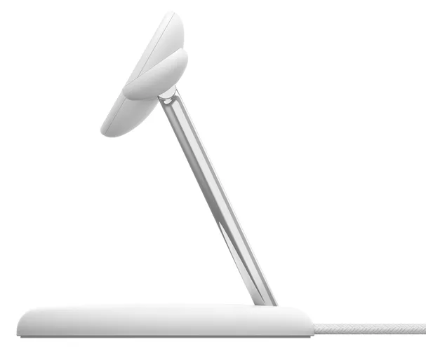 Belkin BoostCharge Pro kabellose magnetische 3-in-1-Ladestation mit Qi2 (15W) weiß, Ansicht 4
