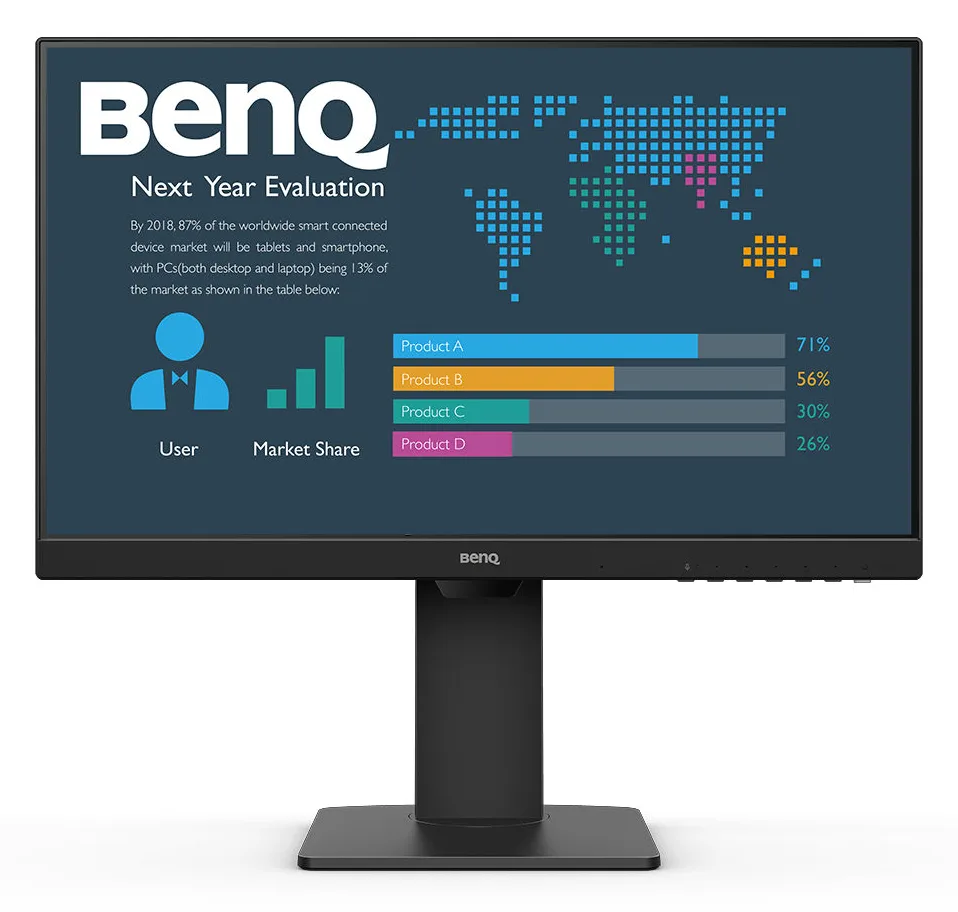 BenQ 60.5cm BL2486TC 16 9 HDMI/USB-C/DP bk.lift/piv FHD - Flachbildschirm (TFT/LCD) - 5 ms, Ansicht 2