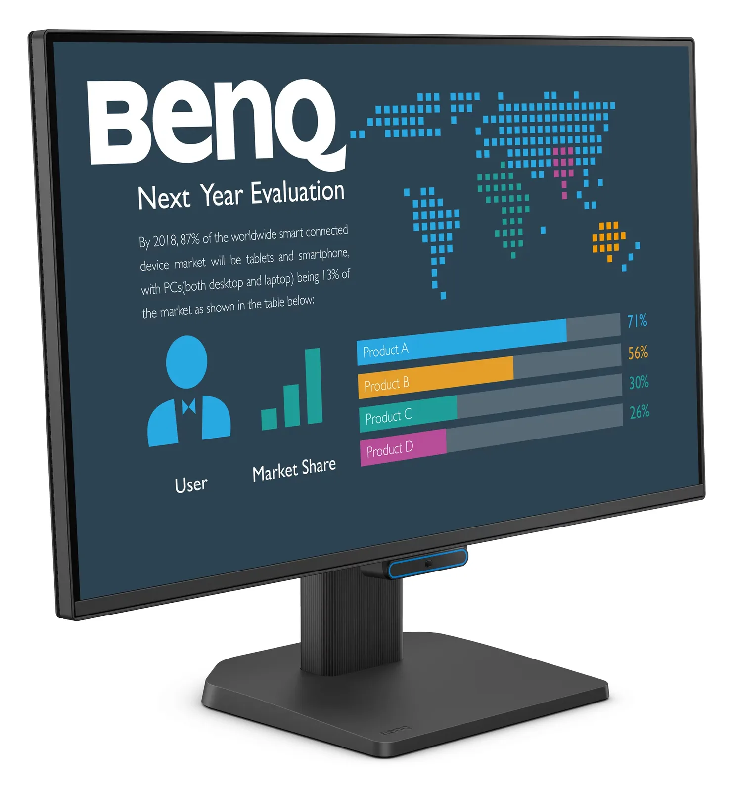 BenQ BL2490C 24 IPS Resolution - Flachbildschirm (TFT/LCD) - 60,5 cm, Ansicht 2
