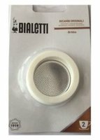 Bialetti 0800013 - Filter holder & gasket set - Aluminium - Weiß - Aluminium - Silikon - 4 Stück(e)