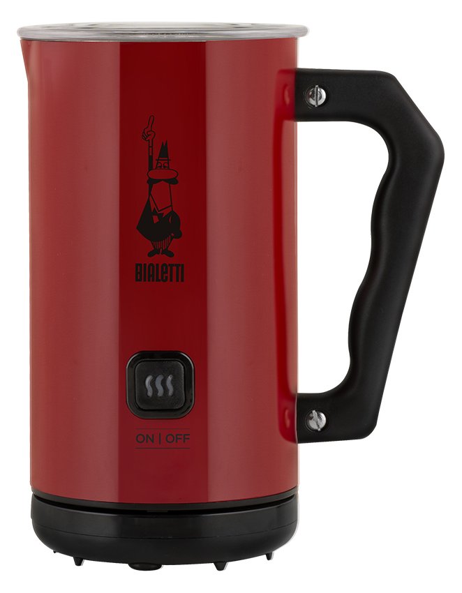 Bialetti MKF02 elektrischer Milchaufschäumer rot
