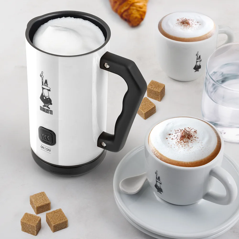 Bialetti MKF02 elektrischer Milchaufschäumer weiß, Ansicht 2