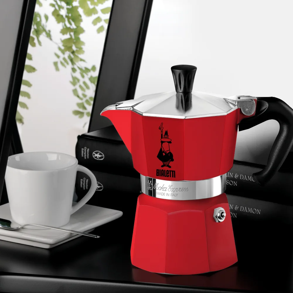 Bialetti Moka Express - Kaffeemaschine - 60 ml - rot, Ansicht 2