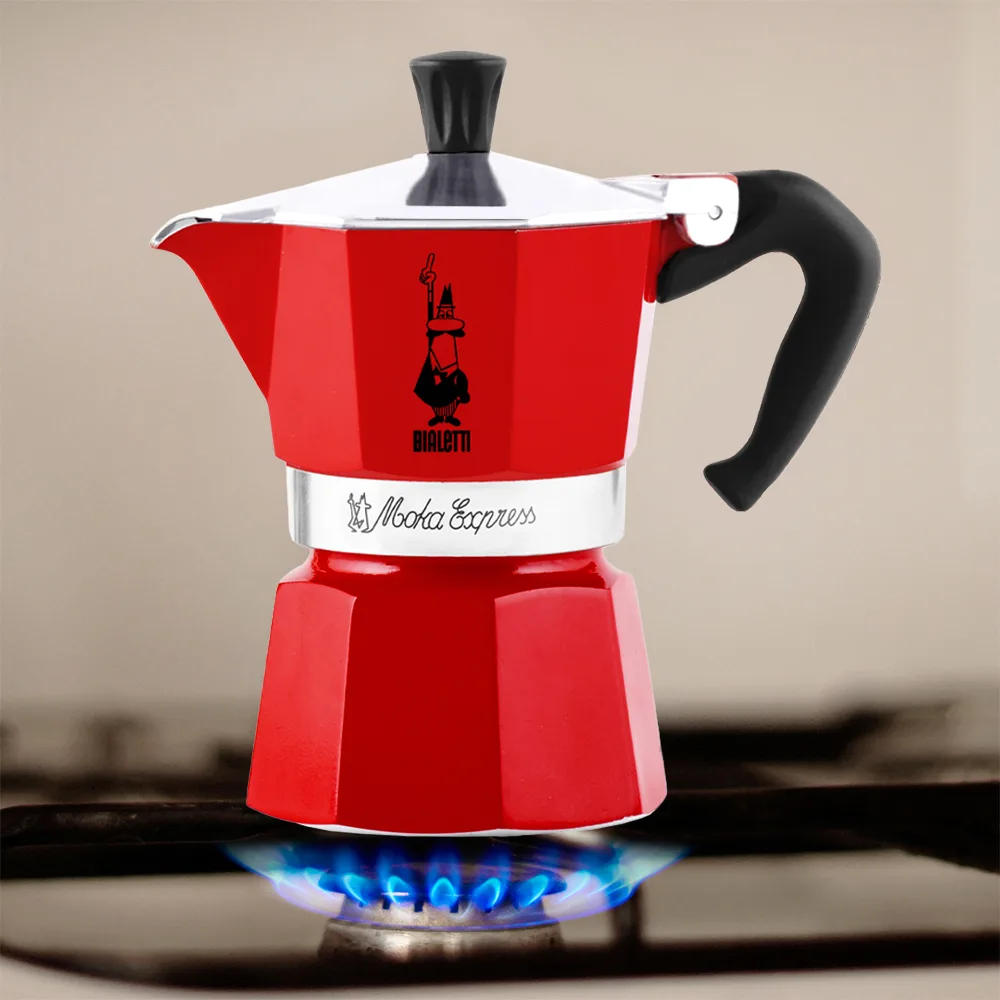 Bialetti Moka Express - Kaffeemaschine - 60 ml - rot, Ansicht 4