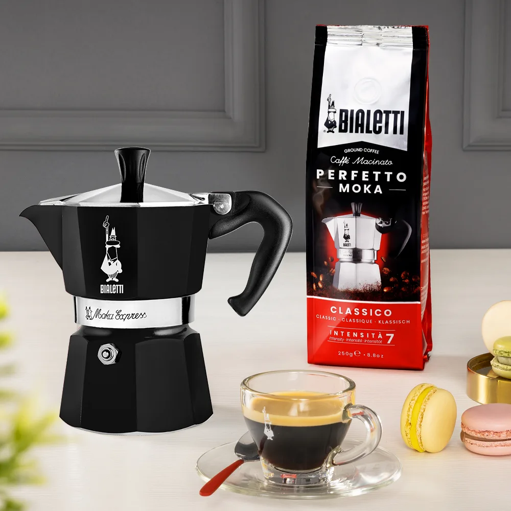Bialetti Moka Express - Kaffeemaschine - 60 ml - schwarz, Ansicht 3