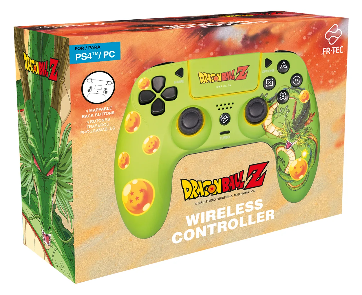 Blade Controller Dragon Ball Shenron wireless PS4/PC, Ansicht 3