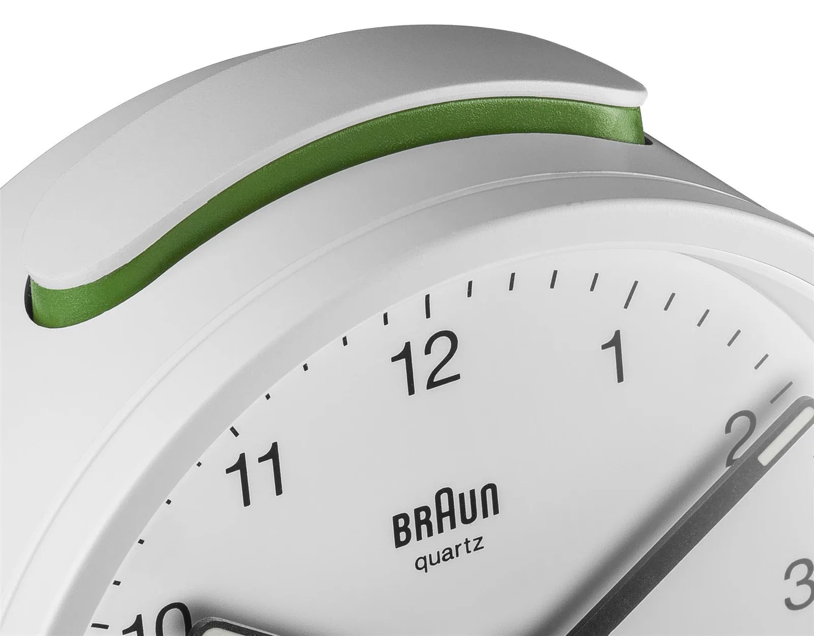 Braun Reflex BC12 - Wecker - rund - Quarz - Schreibtisch - Weiß, Ansicht 2