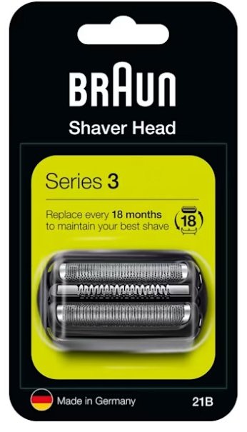 Braun Scherkopf Rasierer-Zubehör Kombipack 21B