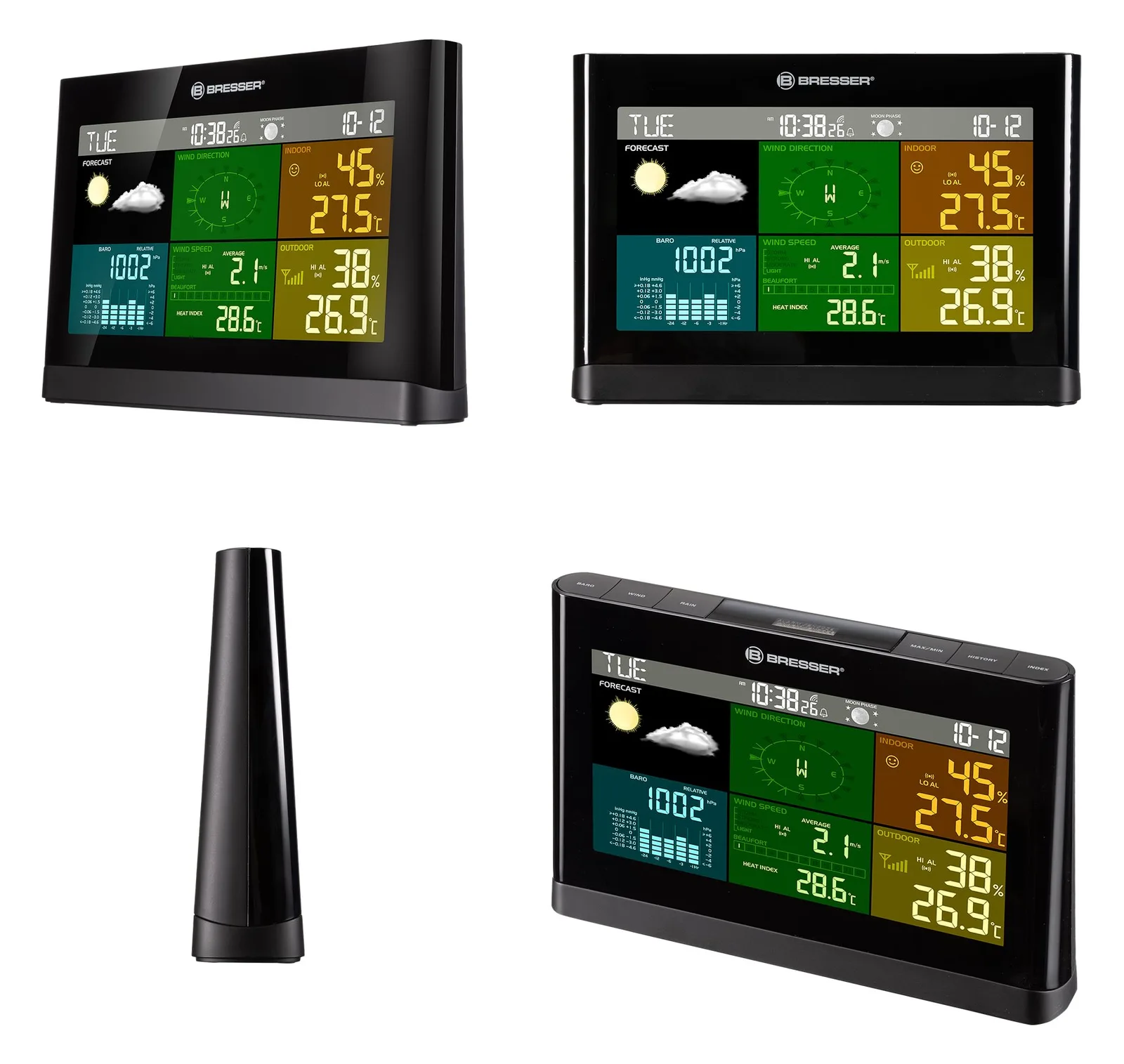 Bresser 5-in-1 Comfort - Wetterstation - Grau, Ansicht 3