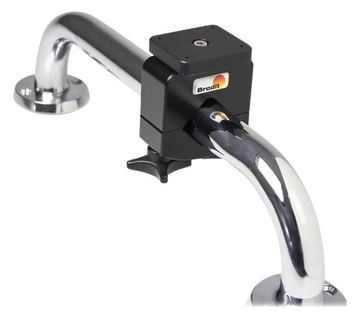 Brodit Pipe Mount with mounting plate - Aktive Halterung - Drinnen - Schwarz von LumaTech