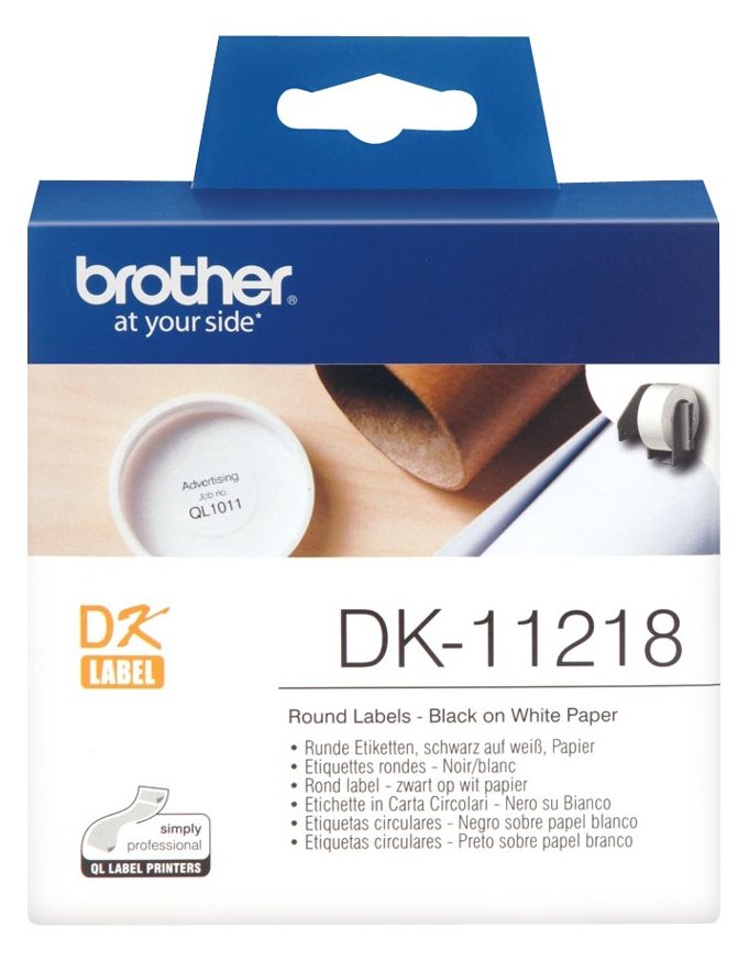 Brother DK-11218 - Schwarz auf Weiß - Rolle (2,4 cm)