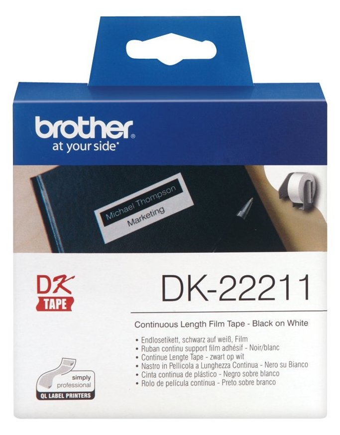 Brother DK-22211 - Weiß - Rolle (2,9 cm x 15,2 m) Etiketten