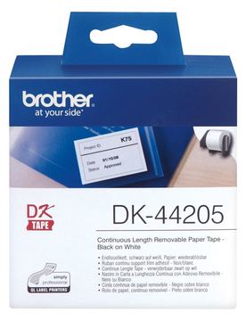 Brother DK44205 - Entfernbarer Klebstoff - weiß - Rolle (6,2 cm x 30,5 m) von LumaTech