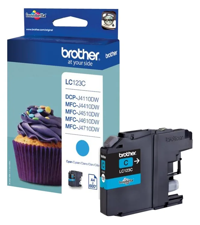 Brother LC123C - Hohe Ergiebigkeit - Cyan - Original, Ansicht 4
