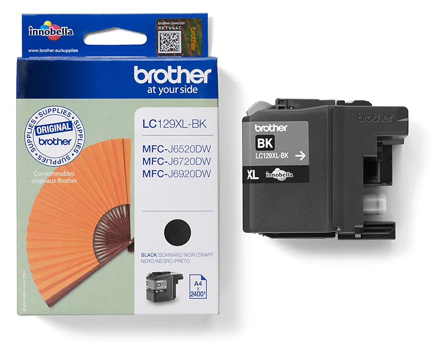Brother LC129XLBK - Schwarz - Original - Tintenpatrone, Ansicht 2