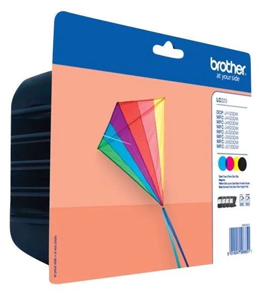Brother LC223 - 4er-Pack - Schwarz, Gelb, Cyan, Magenta - 16,7 cm, Ansicht 3