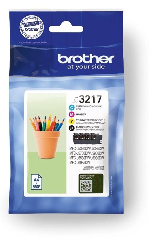 Brother LC3217 Value Pack - 4er-Pack - Schwarz, Gelb, Cyan, Magenta