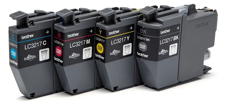 Brother LC3217 Value Pack - 4er-Pack - Schwarz, Gelb, Cyan, Magenta - 14,3 cm, Ansicht 2