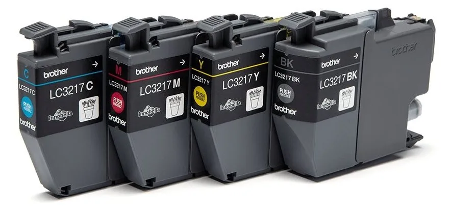 Brother LC3217 Value Pack - 4er-Pack - Schwarz, Gelb, Cyan, Magenta - 14,3 cm, Ansicht 3