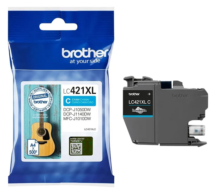Brother LC421XLC - Hohe Ergiebigkeit - Cyan - original, Ansicht 3