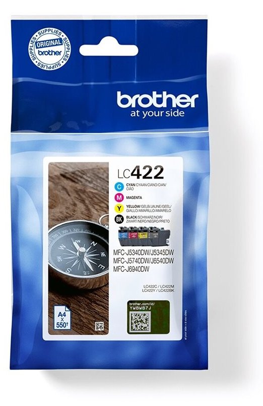 Brother LC422 Value Pack - 4er-Pack - Schwarz, Gelb, Cyan, Magenta