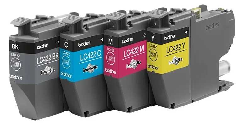 Brother LC422 Value Pack - 4er-Pack - Schwarz, Gelb, Cyan, Magenta, Ansicht 3