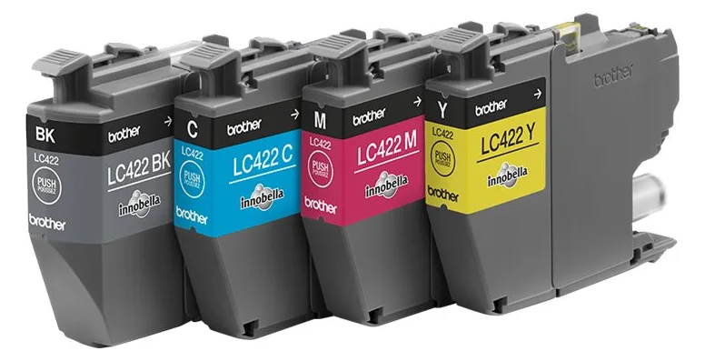 Brother LC422 Value Pack - 4er-Pack - Schwarz, Gelb, Cyan, Magenta, Ansicht 4