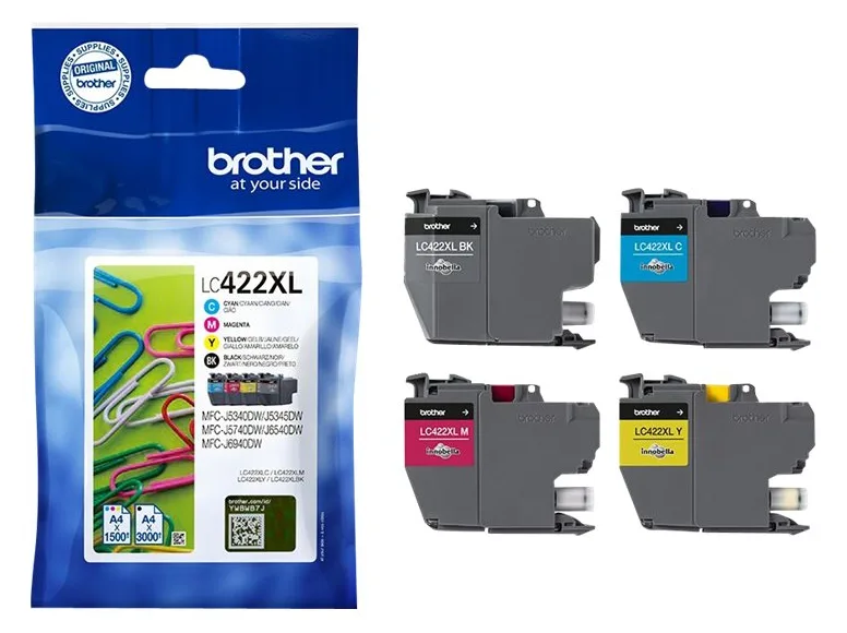 Brother LC422XL Multipack - 4er-Pack - Hohe Ergiebigkeit, Ansicht 4