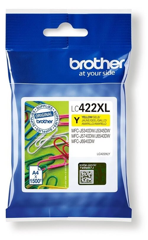 Brother LC422XLY - Hohe Ergiebigkeit - Gelb - original
