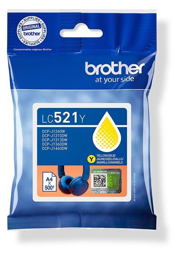 Brother LC521Y - Gelb - original - Kissen-Pack von LumaTech