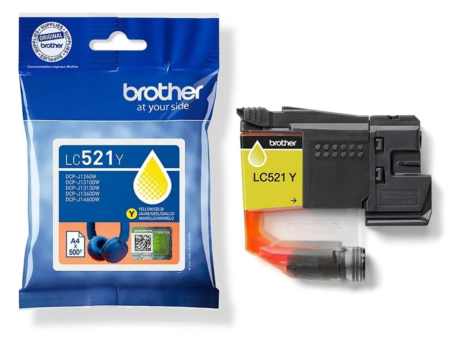 Brother LC521Y - Gelb - original - Kissen-Pack, Ansicht 4