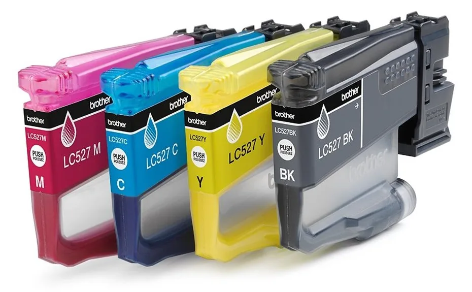 Brother LC527 Value Pack - 4er-Pack - Schwarz, Gelb, Cyan, Magenta, Ansicht 3