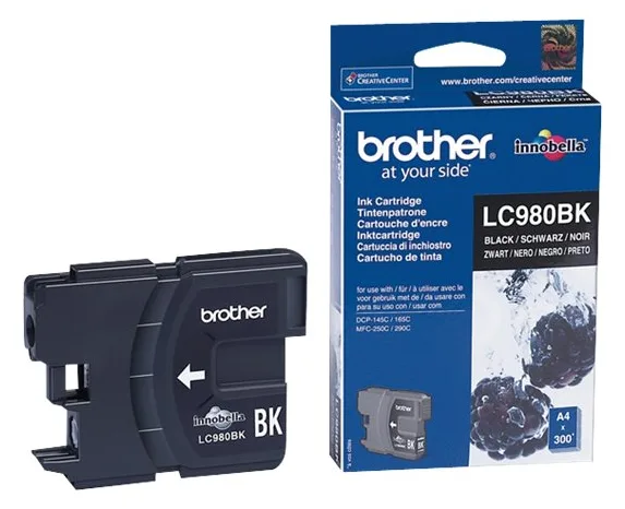 Brother LC980BK - Schwarz - Original - Tintenpatrone, Ansicht 2