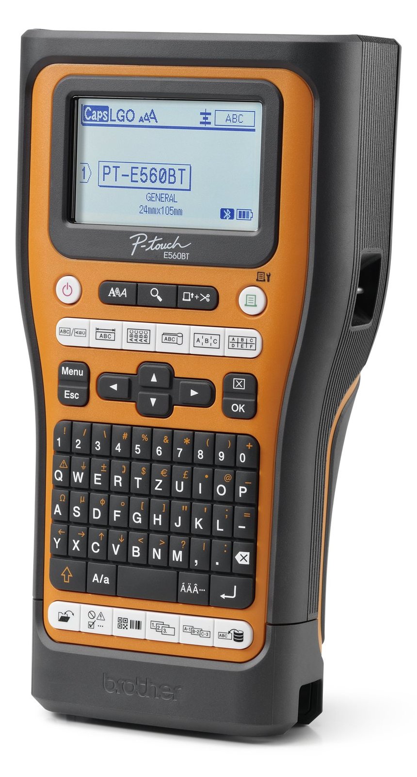 Brother P-Touch PT-E560BTVP - Beschriftungsgerät - s/w - Thermotransfer - Rolle (2,4 cm)