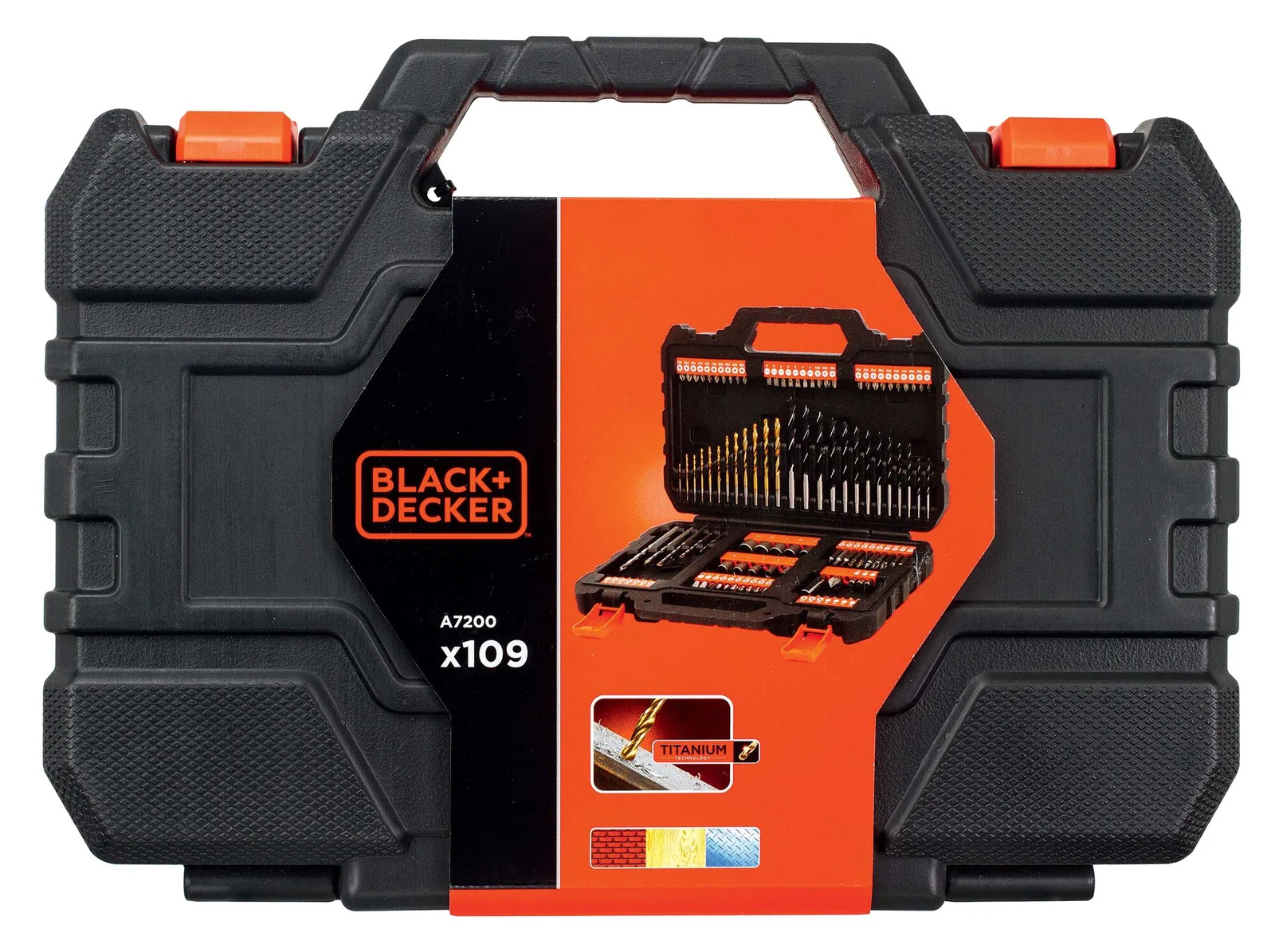 Black & Decker A7200-XJ Titanium - Schraubendreher- und Bohreinsatzset, Ansicht 3
