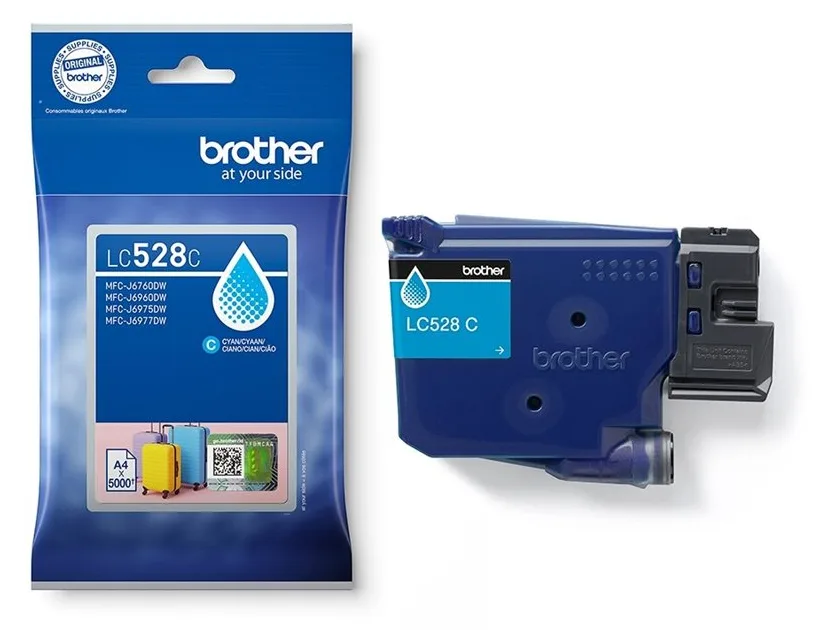 Brother Tintenpatrone Cyan 5 LC528C - Original - Tintenpatrone, Ansicht 3