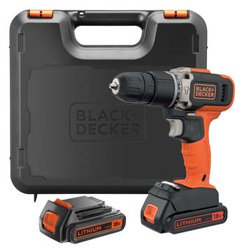 Black & Decker Akku-Schlagbohrschr. 18V 2x1.5Ah Kof BCD003C2K von LumaTech