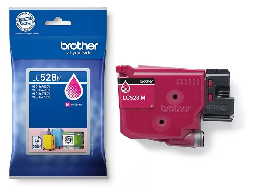Brother Tintenpatrone Magenta 5 LC528M - Original - Tintenpatrone, Ansicht 3