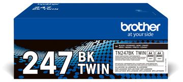 Brother TN247BK TWIN - 2er-Pack - Hohe Ergiebigkeit von LumaTech