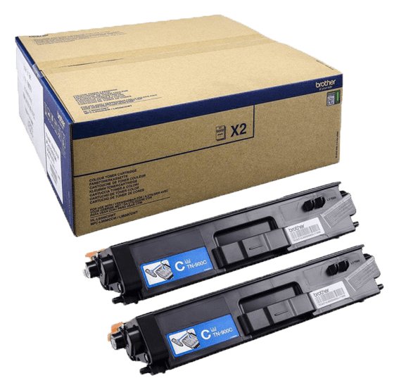 Brother TN900C - 2er-Pack - Cyan - original - Tonerpatrone