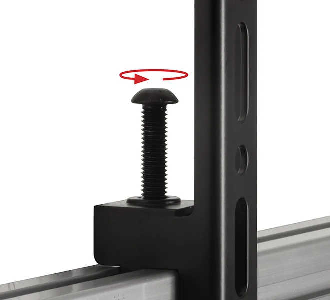 B-TECH BT8390-VESA400F - Flachbildschirm-Montagearm - Schwarz - 70 kg - Schiene - 177,8 cm (70) - 106,7 cm (42), Ansicht 2