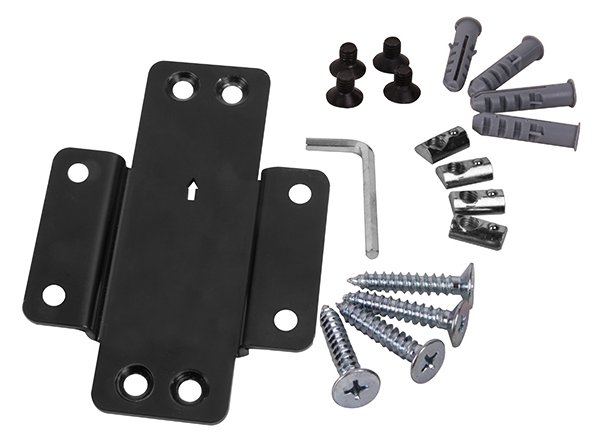 B-TECH BT8390-WFK2 - Schelle - Schwarz - 126 mm - 19 mm - 178 mm - 4,9 cm