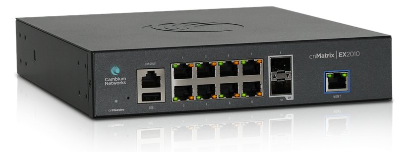 Cambium Networks cnMatrix EX2010 - Switch - managed - 8 x 10/100/1000 + 2 x SFP (mini-GBIC)