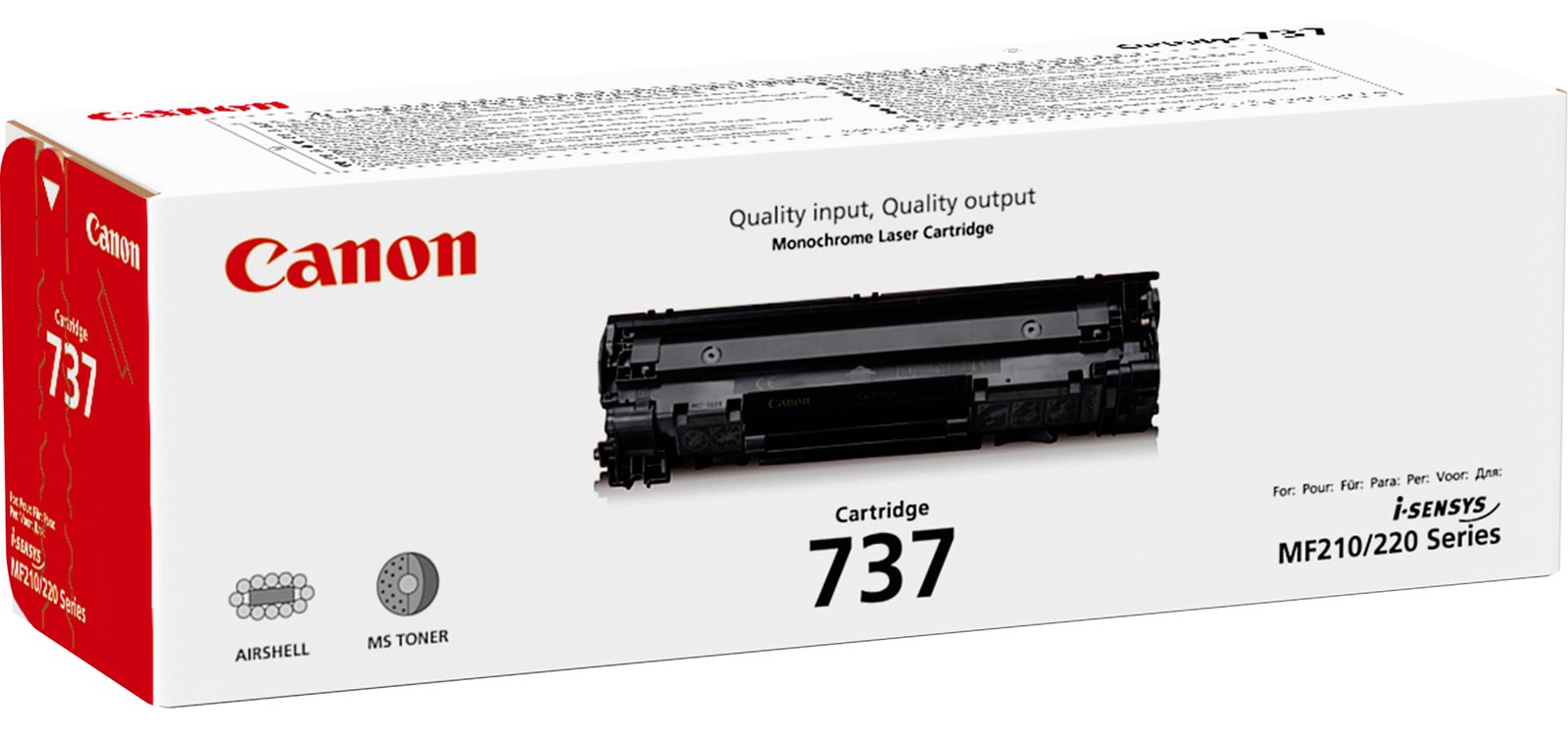 Canon 737 - Schwarz - Original - Tonerpatrone