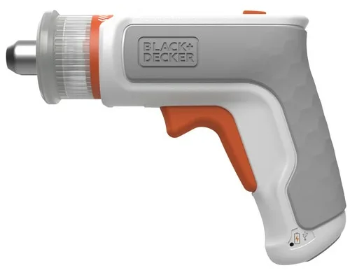Black & Decker BCRTA01 - Elektrischer Schraubendreher - Pistolengriff - 1/4" - Grau - Orange - Weiß - 180 RPM - 5,5 Nm, Ansicht 4