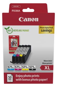 Canon CLI-571XL Ink Cartridge C/M/Y/BK+ PHOTO PACK - Tintenpatrone von LumaTech