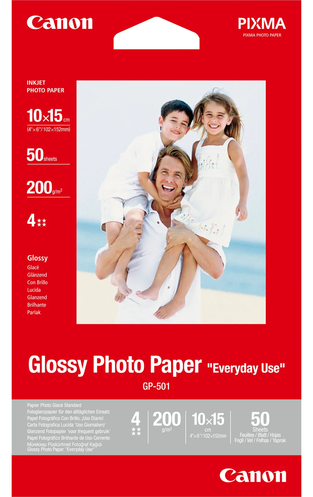 Canon GP-501 - Glänzend - weiß - 100 x 150 mm, Ansicht 2